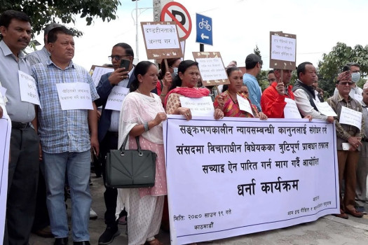 संक्रमणकालीन न्यायसम्बन्धी विधेयकका त्रुटि सच्याउन माग